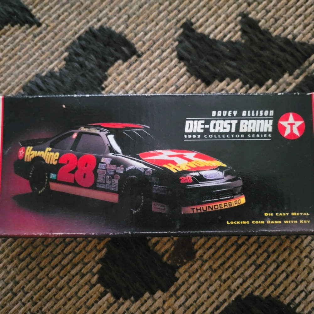 1993 collectors edition davey allison doe cast bank